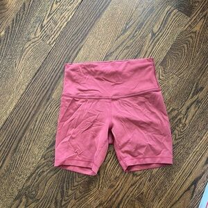Women's Pink High-Waisted Shorts